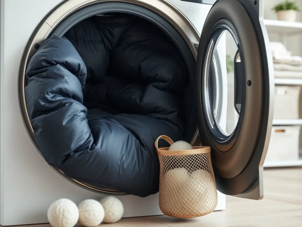 Czy kurtkę puchową można prać w pralce?