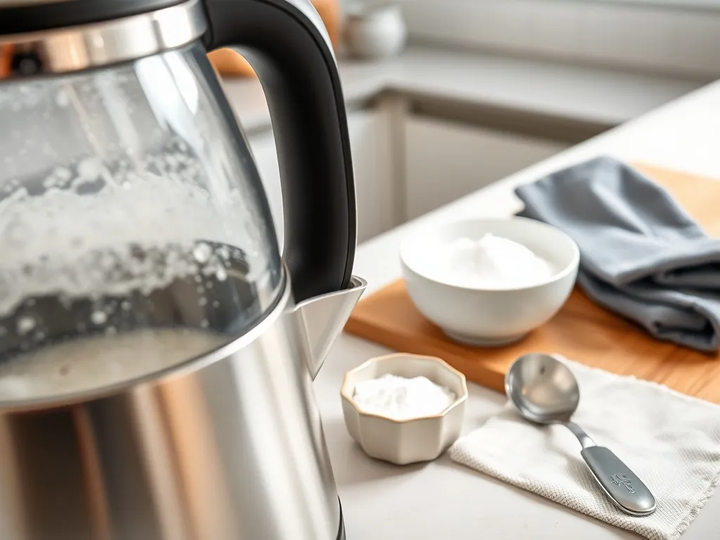 Jak odkamienić czajnik sodą?