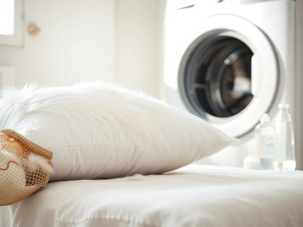 Czy poduszkę z pierza można prać w pralce?