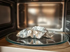 Czy folię aluminiową można włożyć do mikrofalówki?