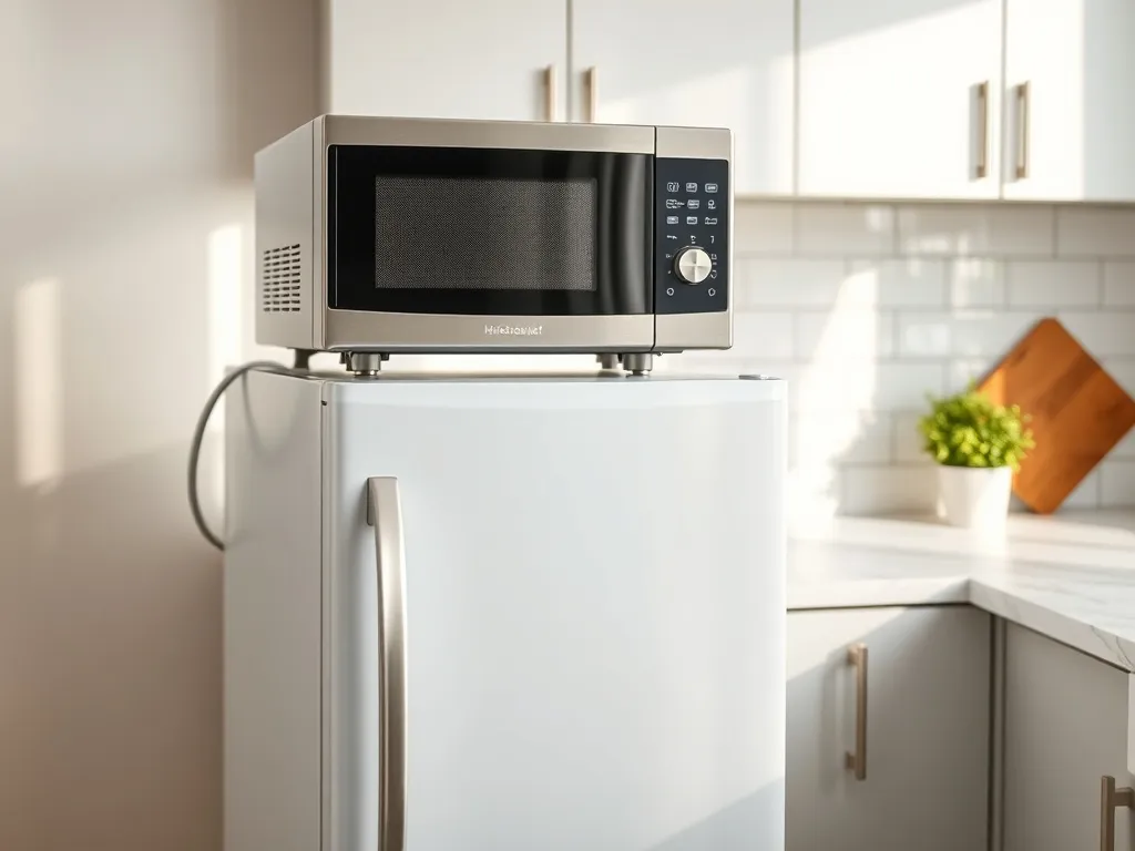 Czy mikrofalówka może stać na lodówce?