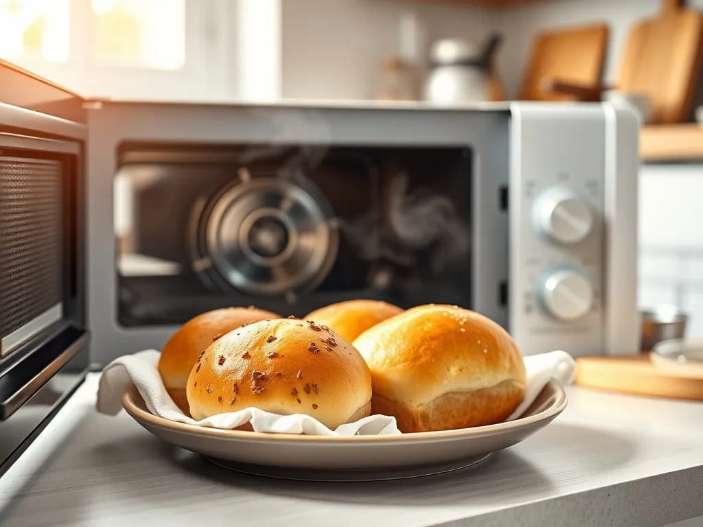 Jak odświeżyć bułki w mikrofalówce?