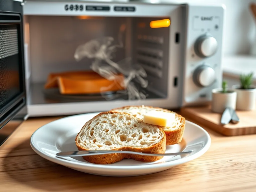 Jak rozmrozić chleb w mikrofalówce?