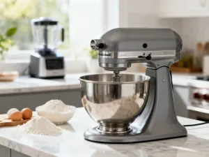 Gładka, rozpuszczona ciemna czekolada w misie miksującej urządzenia Thermomix. Idealnie aksamitna konsystencja masy.