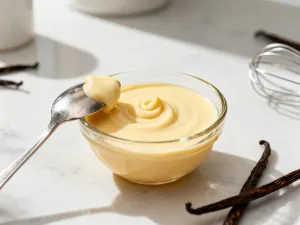 Nowoczesny mikser planetarny na jasnym blacie kuchennym w przytulnym, słonecznym wnętrzu.