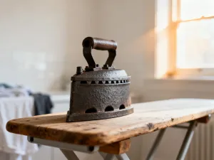 Ręce ostrożnie wkładają urządzenie Thermomix do specjalnie wyściełanego pudełka, przygotowując je do bezpiecznego transportu.