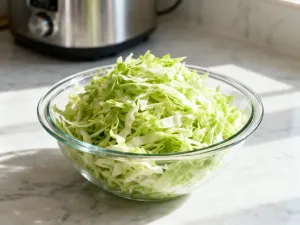 Mężczyzna przerzuca łopatą odpady organiczne w przydomowym kompostowniku wykonanym z drewnianych palet.