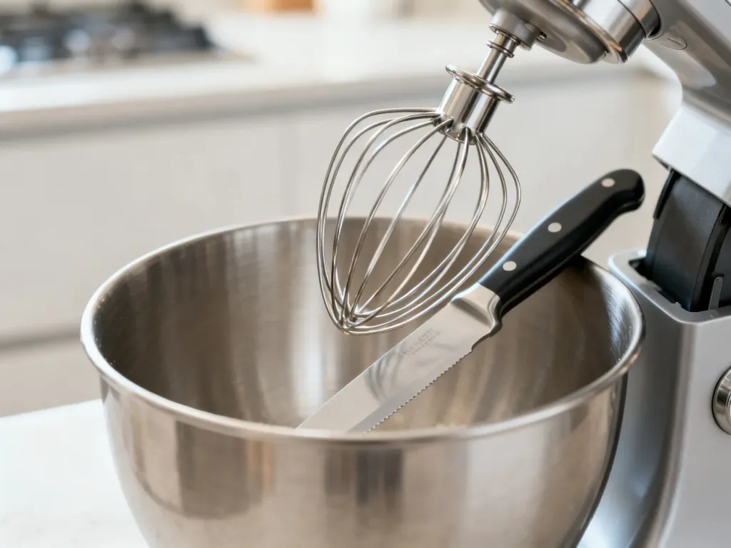 Motylek Thermomix zakładany na nóż miksujący wewnątrz naczynia miksującego.