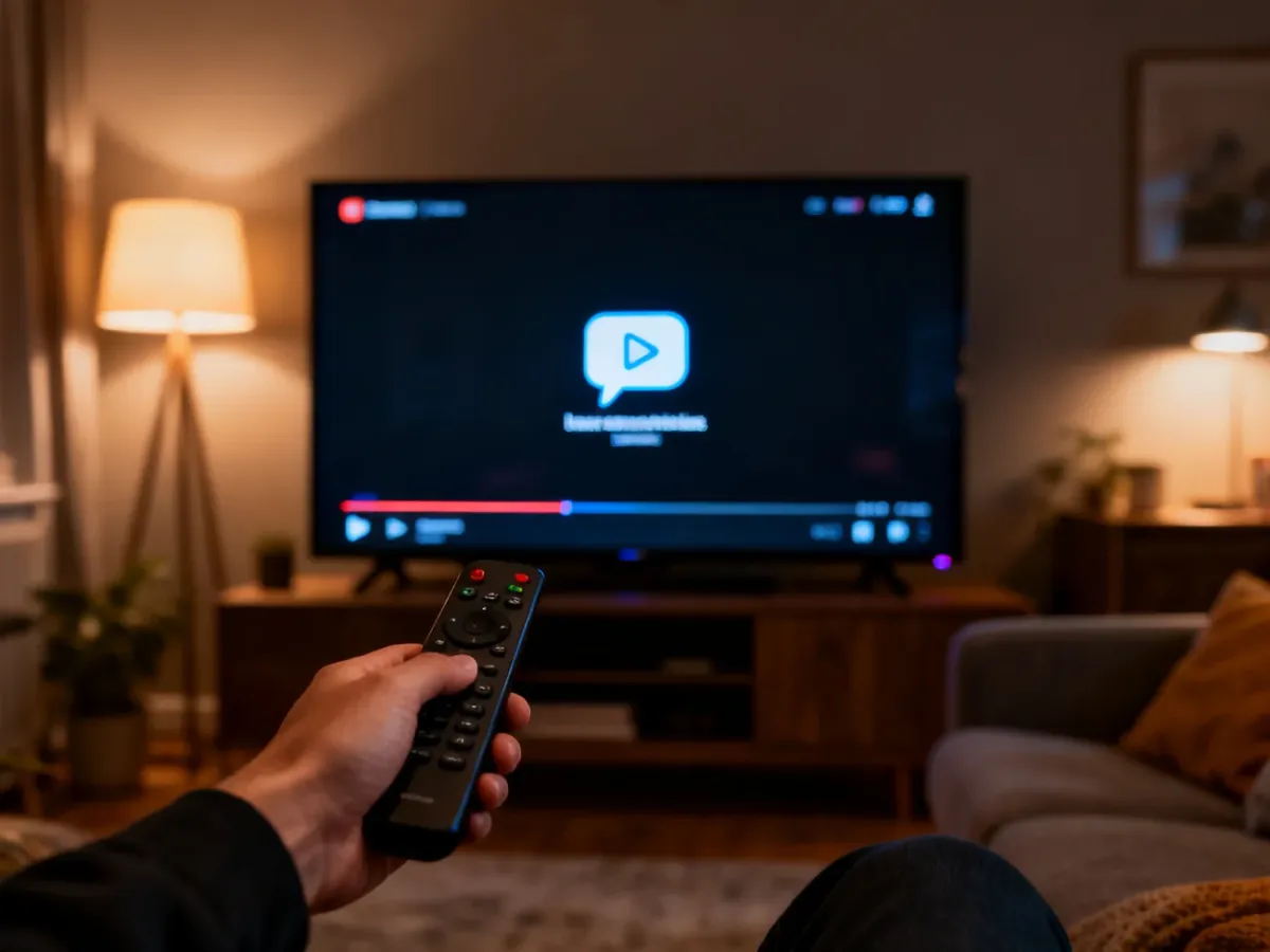 Sterowanie napisami w odtwarzaczu aplikacji streamingowej na telewizorze