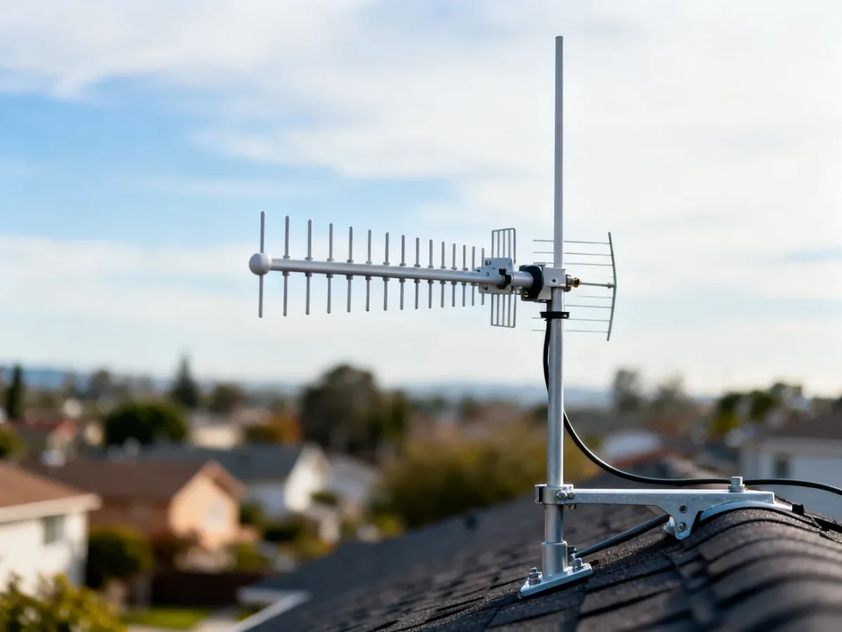 Regulacja polaryzacji elementu VHF w antenie combo